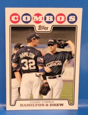 Classic Combo Hamilton & Drew Topps Baseball Card #UH112 2008 - Image 1 of 2