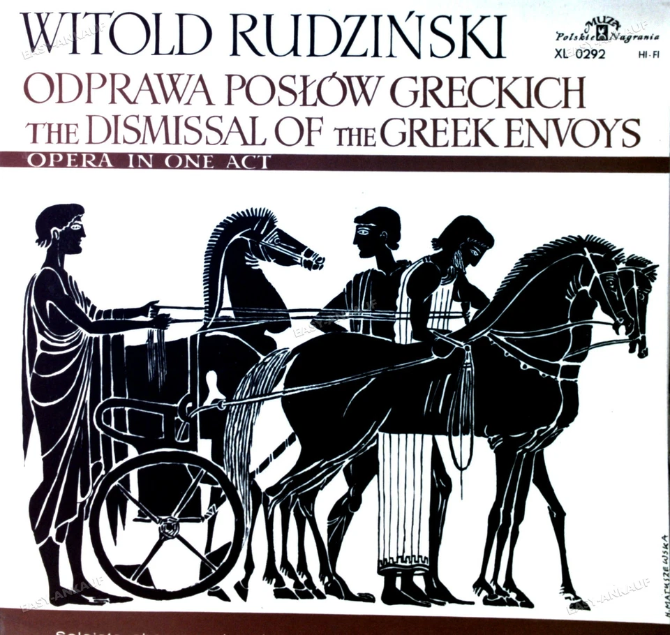 Rudziński, Ostromęcki, Wicherek - Odprawa posłów greckich Opera w1 akcie LP .* - Image 1 of 1