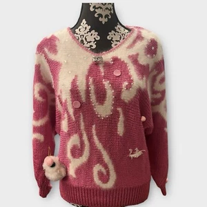 Christine 80’s Vintage Sweater Size Large - Imagen 1 de 8