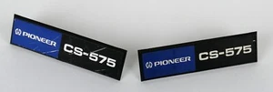 PIONEER CS-575 - COPPIA TARGHETTE - PER CASSE - ORIGINALI - 6 CM - A - Foto 1 di 2