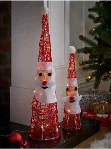 Rote Weihnachtsmann Neuheit Licht - 2er Set - NEU und ungeöffnet - Bild 1 von 1