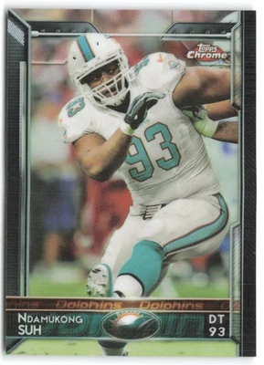 2015 Topps Chrome Ndamukong Suh #22 Miami Dolphins - Image 1 of 2