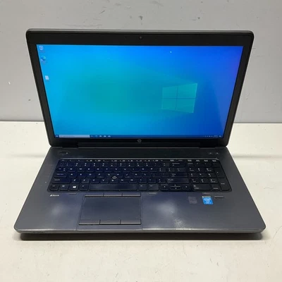 HP ZBook 17 G2 Laptop Intel i7-4800MQ @ 2.70 GHz 8GB 750GB HDD Win 10 BAD KBD - Image 1 of 4