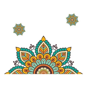 Für Eid Al-Fitr Mandala Lotus Vinyl Aufkleber Home Zimmer Dekoration Raumdekora - Picture 1 of 10
