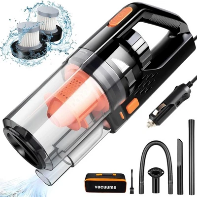 KOWASIS SV11 Car Vacuum Cleaner, Portable High Power 150W/7500Pa, 16.4Ft - Black - Image 1 of 4