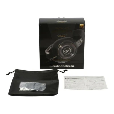 Audio-Technica Portable Headphones SOLID BASS Series ATH-WS1100 Black Japan USED - Image 1 of 4