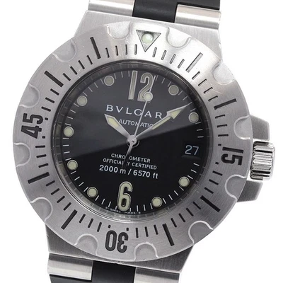 BVLGARI Diagono Scuba SD42S Black Dial Automatic Men's Watch_860114 - Image 1 of 4