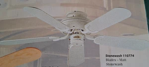 Fantasia Kensington Ceiling Fan 42" / 106cm - Matt Stone Wash - NEW IN BOX - Picture 1 of 13