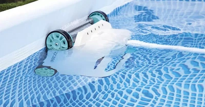 Nettoyeur de Piscine Robot de Piscine Fond et Parois Intex - Photo 1/4