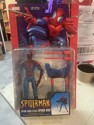 Figura Marvel Spider-Man: Spider Sense Attack Spider-Man Toy Biz 2004 nueva Foto 1 de 4