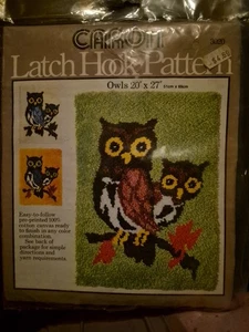 Caron “OWLS” 3020 Latch Hook Pattern New - Picture 1 of 3