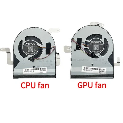 CPU GPU Cooling Fan for Asus N580 N580GD X580VD X580VE NX580V NX580VD N580V  - Image 1 of 3