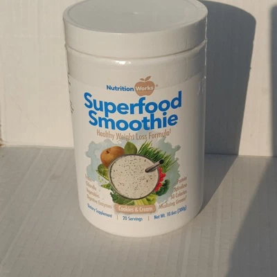 Batido en polvo para galletas y crema mezcla de bebidas desintoxicación energética 10,6 oz Nutrition Works Foto 1 de 4