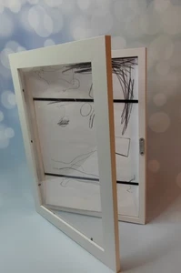 4 Stück -  2.Chance BILDERRAHMEN FÜR KINDERBILDER Kunstwerke  DIN A4 weiß  - Bild 1 von 8