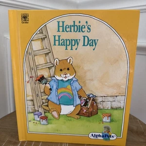 Alphapets Herbie's Happy Day Vintage Hardcover Book Replacement Collection 1990 - Picture 1 of 9