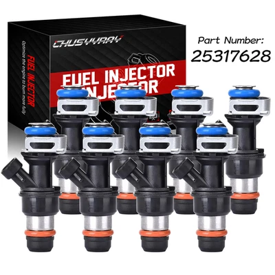 Inyectores de combustible originales 25317628 8 piezas para Hummer H2 2003 2004 2005-2007 6,0 L V8 Foto 1 de 4