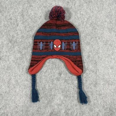 Gorro Marvel Spiderman Invierno Pom Pom con Borla Se Adapta a Jóvenes/Niños Unisex Talla Única Foto 1 de 4