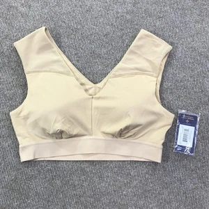 Tommie Copper Bra Womens Large Nude Shoulder Support Compression Wireless Sports - Picture 1 of 14