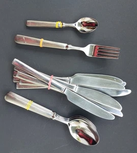 TCM Besteck 18/10  - 6 Löffel, 6 Gabel- 6 Messer - 5 Kaffeelöffel -gebraucht - Bild 1 von 5