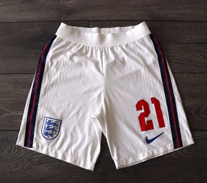 ENGLAND EURO 2020 FOOTBALL SHORTS PLAYER ISSUE NIKE VAPORKNIT #21 BEN CHILWELL S - Picture 1 of 10