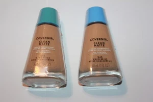 COVERGIRL Clean Matte Liquid Foundation #545 Warm Beige Lot of 2 Sealed - Picture 1 of 2