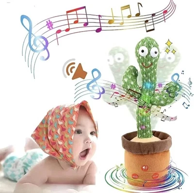 Juguete de peluche interactivo Dancing Cactus Repeat Talk Sing Glow para niños. Foto 1 de 4