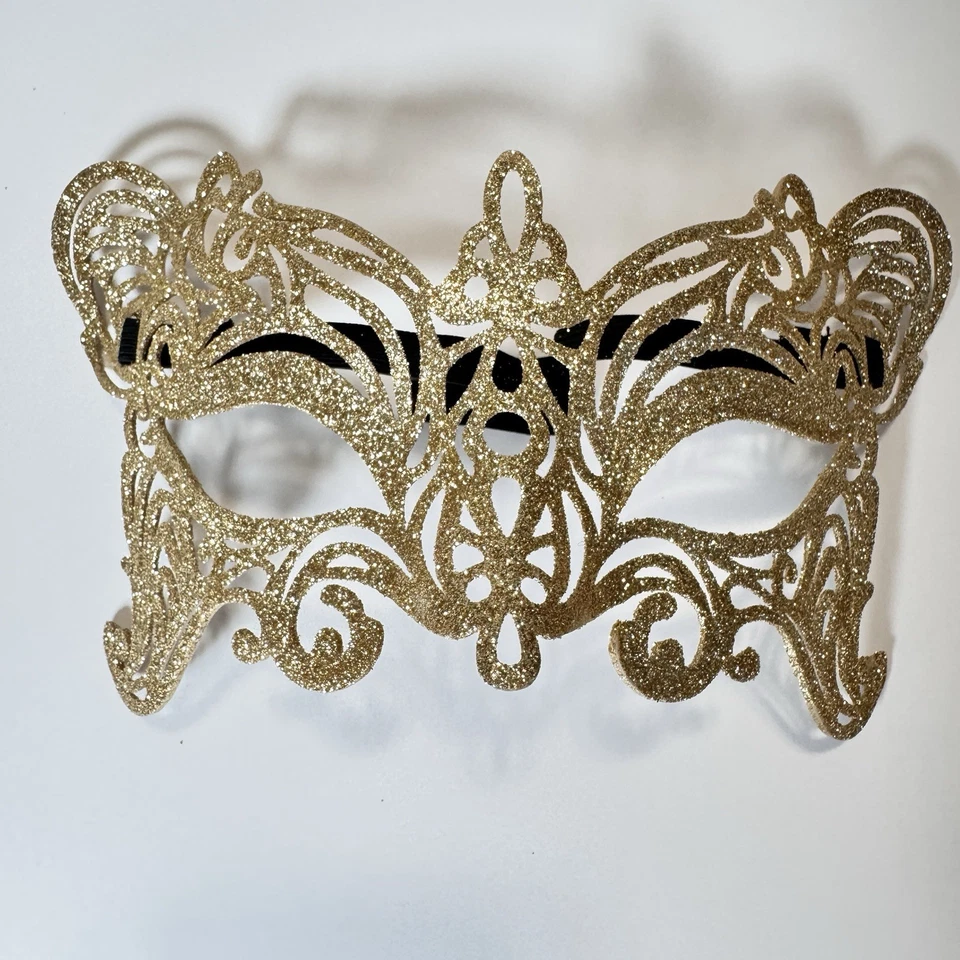 Máscara Dorada para Mascarada Baile Fiesta Hombres Mujeres Foto 1 de 4