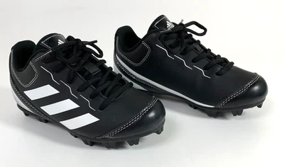 NIB Adidas Rundown Boy's Youth Size 12 Baseball Cleats ABBC18-BLK - Image 1 of 4