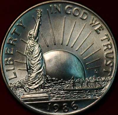 Uncirculated Proof 1986-D Denver Mint Statue of Liberty Clad Comm Half Dollar - Image 1 of 2