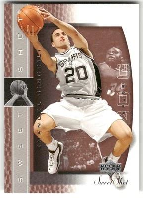 Manu Ginobili 2003-04 Upper Deck Sweet Shot #78 San Antonio Spurs - Image 1 of 2