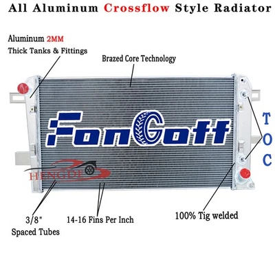 3-ROW RADIATOR FIT 2001-2005 2003 CHEVY SILVERADO/GMC SIERRA 2500HD 6.6L DURAMAX — 第 1/4 张图片