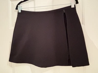 Express black skort (mini-skirt/shorts) with front  zipper - medium - Image 1 of 4