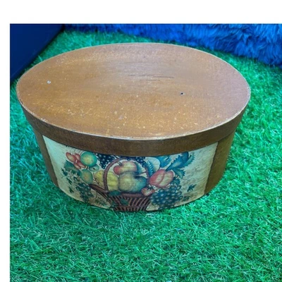 Caja ovalada de diseño de cesta de frutas vintage, contenedor de almacenamiento decorativo Foto 1 de 4