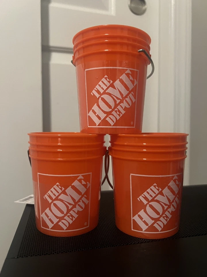 HOMEDEPOT HOME DEPOT 3.75" Mini Ornament Bucket Set Of 3 (0.5-Quart)