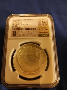 75TH ANNIVERSARY HOF 2014 P MLB PLAYERS SERIES CELEBRATION MS70 DEREK JETER - Picture 1 of 2