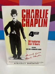 Charlie Chaplin Box Set 4 Pack (DVD, 2007, 4-Disc Set) 30 Features! Rarities - Picture 1 of 5