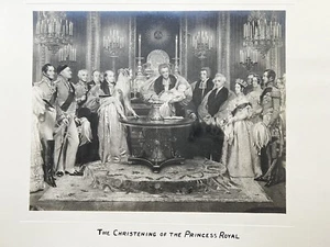 The Christening of Princess Victoria Royal 1841 - 35x28cm Etchings Print COL2 - Picture 1 of 10