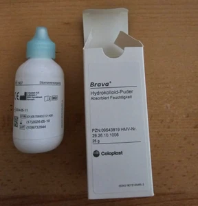 NEU !! BRAVA HYDROKOLLOID PULVER 25 g PZN 09543819 - Bild 1 von 3
