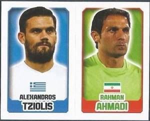 TOPPS ENGLAND 2014- #139-277-GREECE-ALEXANDROS TZIOLIS-IRAN-RAHMAN AHMADI - Picture 1 of 1