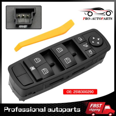 Front Power Window Switch For Mercedes-Benz ML350 Master 2006-2011 A 2518300290 - Image 1 of 4