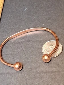 Kupfer 2,75 in Kupfer Mid Century Modern Heilarmband massiv mit Magneten! - Bild 1 von 5
