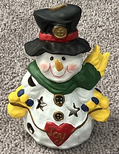 VINTAGE CERAMIC “SNOWMAN” TEA LIGHT HOLDER! - Picture 1 of 12
