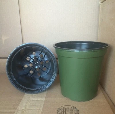 Macetas de plástico comercial de 1 galón para vivero de 6" x 6" *ENVÍO EL MISMO DÍA* Foto 1 de 3