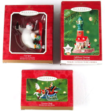 Hallmark Keepsake Christmas Ornaments Coca Cola Bear Lighthouse Sleigh