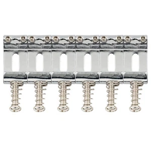 Musiclily Pro 6Pcs Chrome 10.8mm Steel Vintage ST Guitar Tremolo Bridge Saddles - Picture 1 of 7