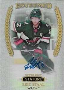 2019-20 Upper Deck Stature Eric Staal Esteemed Autographed E-19 1:84 packs - Picture 1 of 2