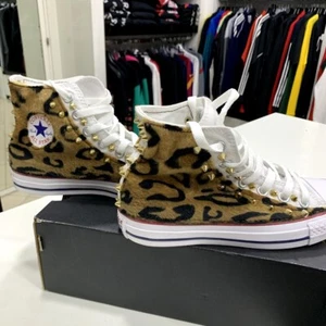 Converse All star Personalizzate con tessuto leopardato borchie solo 36.5 cm 23  - Imagen 1 de 3