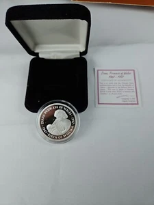 1997 Liberia Silver Proof $20 Dollars Princess Diana Birth of William BOX + COA - Picture 1 of 5