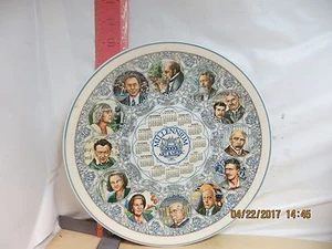 WEDGWOOD MILLENNIUM CALENDAR PLATE - ART & MUSIC THEME - 1999 QUEEN'S WARE  - Picture 1 of 4