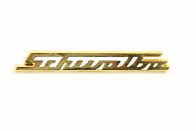 MZA Simson Pin "Schwalbe" - gold weiß - Anstecker - 38mm, Sammlerkollektion